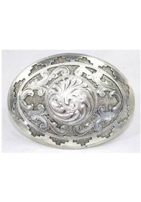 BOUCLE ARGENT FOND NOIR FIG AIGLE ARGENT
