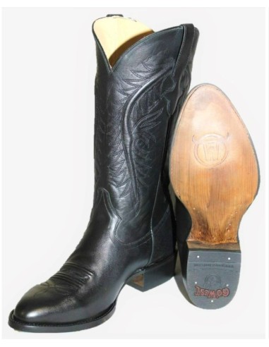 BELAGIO BLACK COWHIDE GOWEST BOOTS