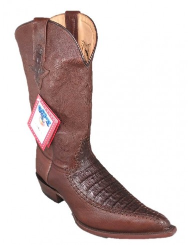 HIGH BEL'AIR BOOTS BROWN GENUINE CROCODILE AND BROWN COWHIDE LEATHER HIGH BEL'AIR BOOTS BROWN GENUINE CROCODILE AND BROWN COWHIDE LEATHER