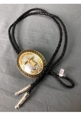 CRAVATTA BOLO ORO SFONDO ARGENTO MODELLO RODEO GOWEST SANTIAGS
