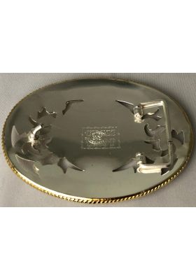 GOLDEN OVAL BUCKLE WITHOUT BACKGROUND