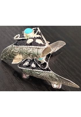 SMALL TURQUOISE PEARL BOOT TIPS