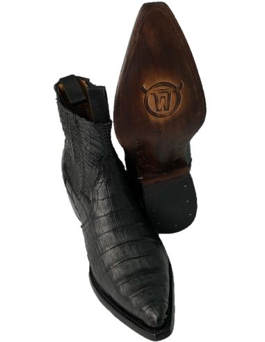 LUIS CROCODILE QUEUE NOIR HOMME GOWEST SANTIAG