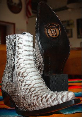 BOOTS LUISA PYTHON NATUREL FEMME GOWEST SANTIAG