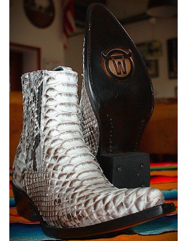 BOOTS LUISA PYTHON NATUREL FEMME GOWEST SANTIAG