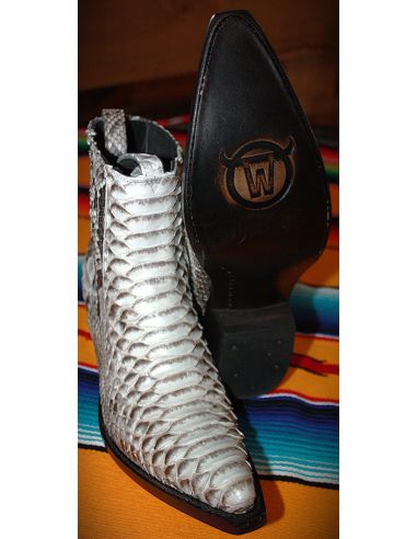 BOOTS LUISA PYTHON NATUREL FEMME GOWEST SANTIAG